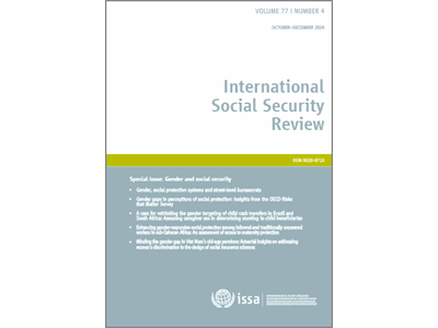 International Social Security Review: Special issue on gender and social security